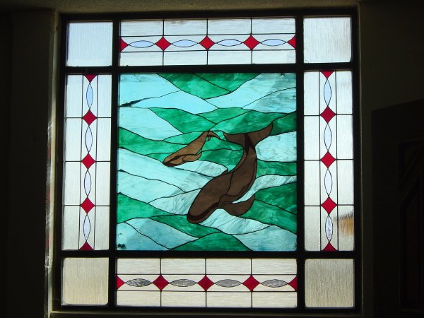 Just one of many beautiful windows in church